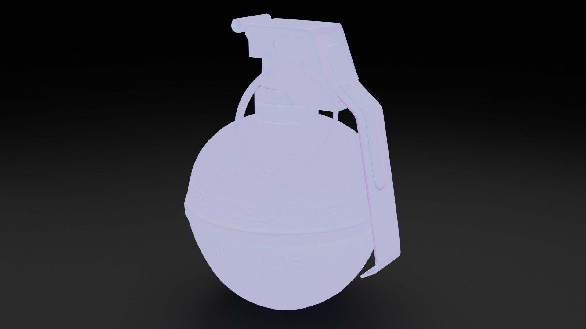 Game Ready Grenades Low-poly 3D model_41