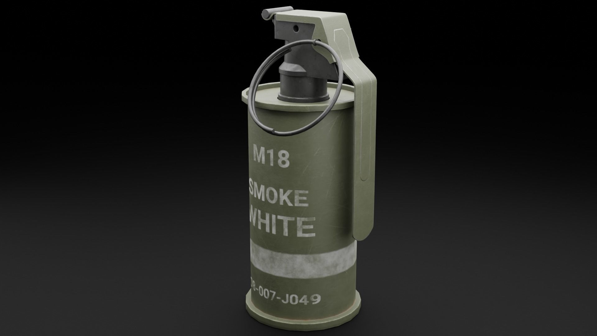 Game Ready Grenades Low-poly 3D model_25