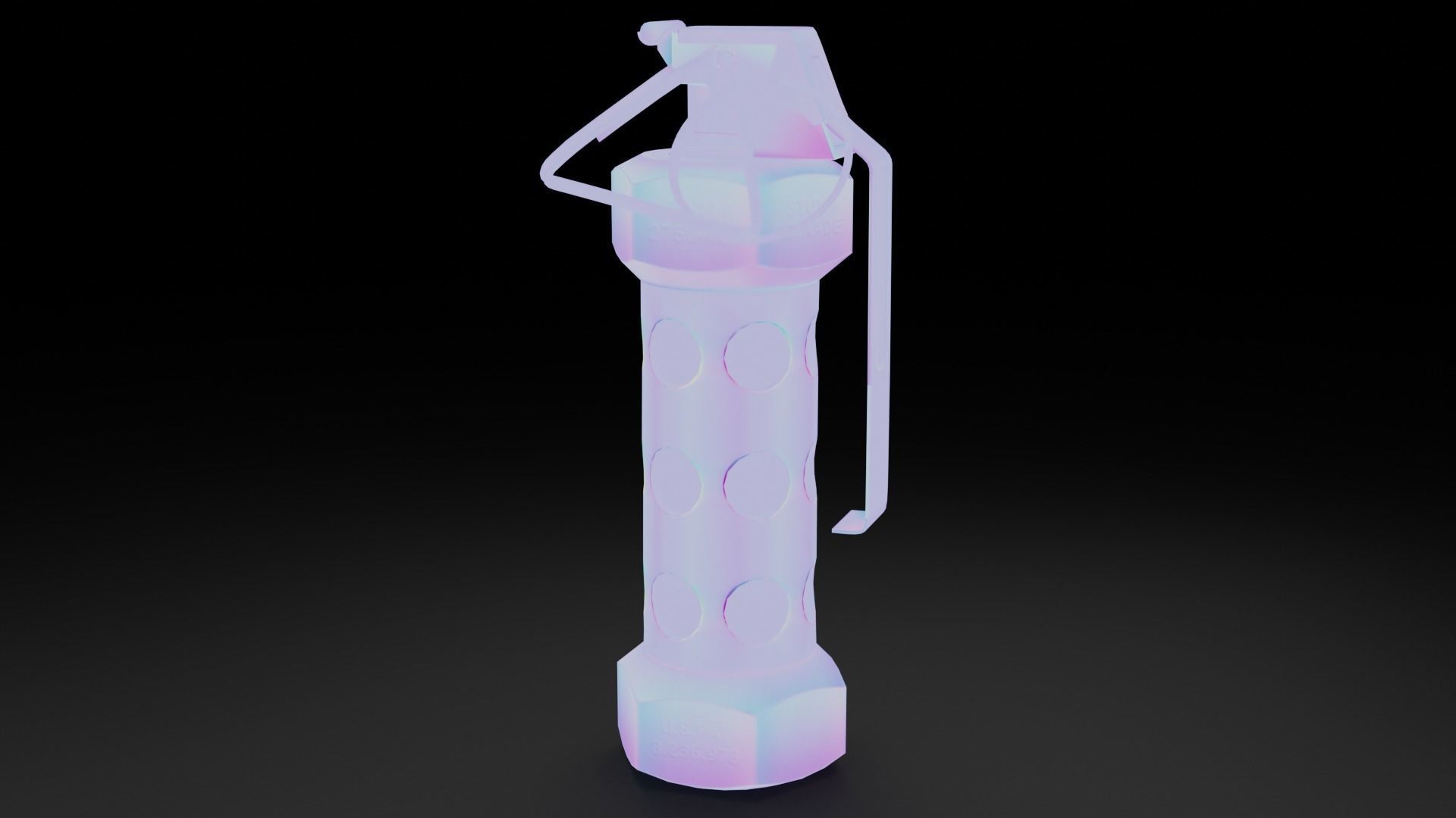 Game Ready Grenades Low-poly 3D model_23