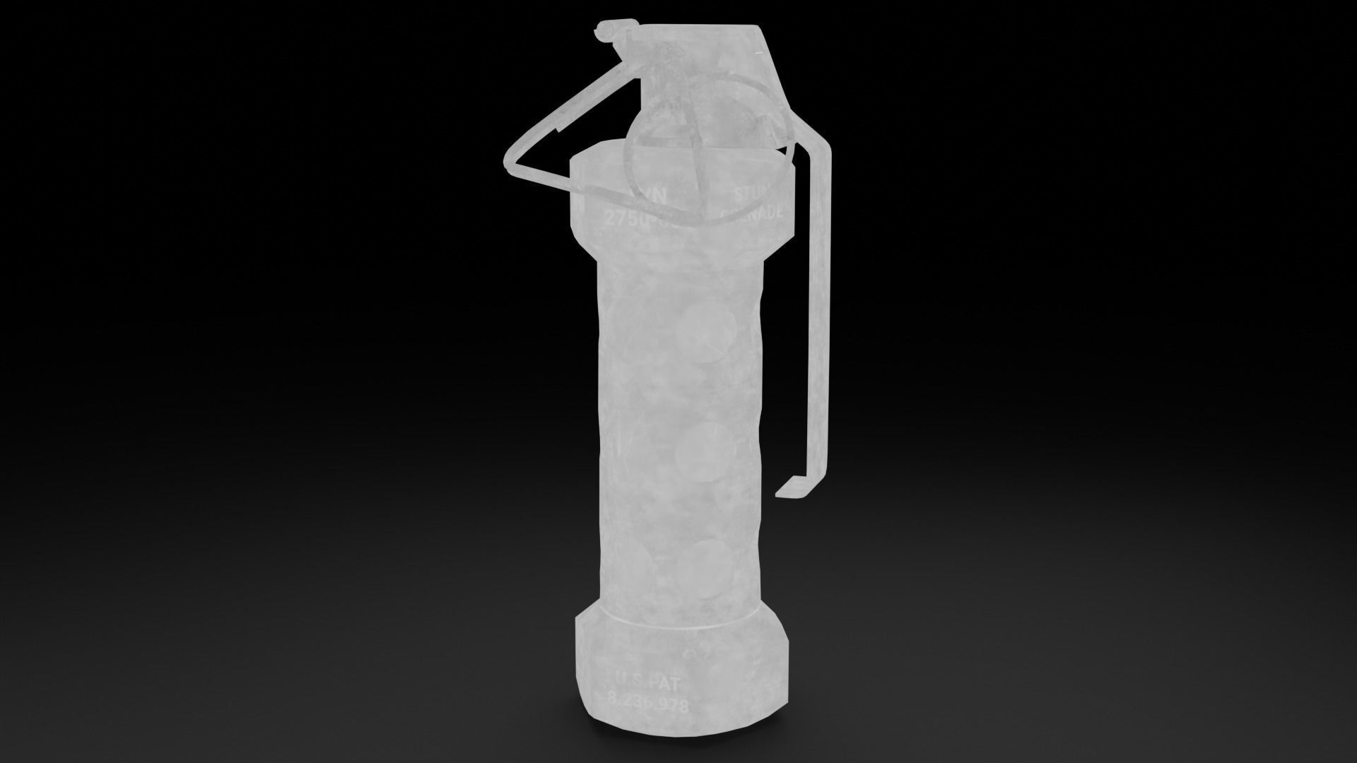 Game Ready Grenades Low-poly 3D model_22