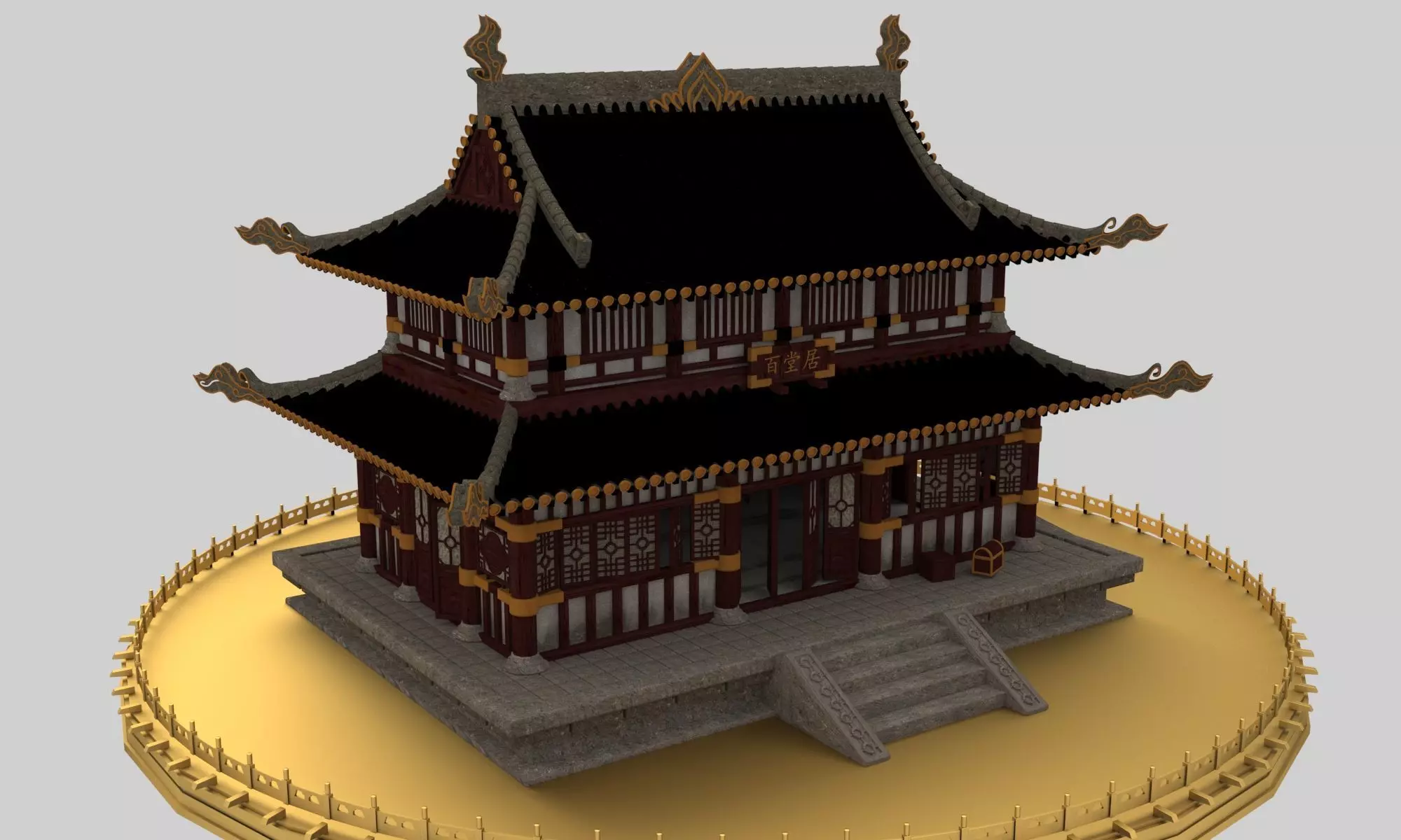 Chinese ancient house 3D model