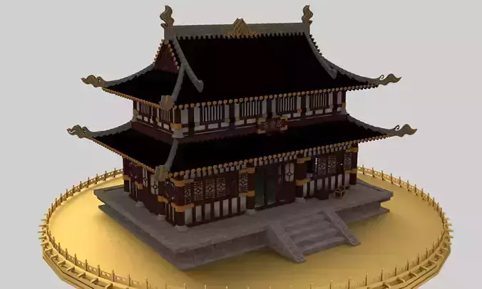 Chinese ancient house 3D model