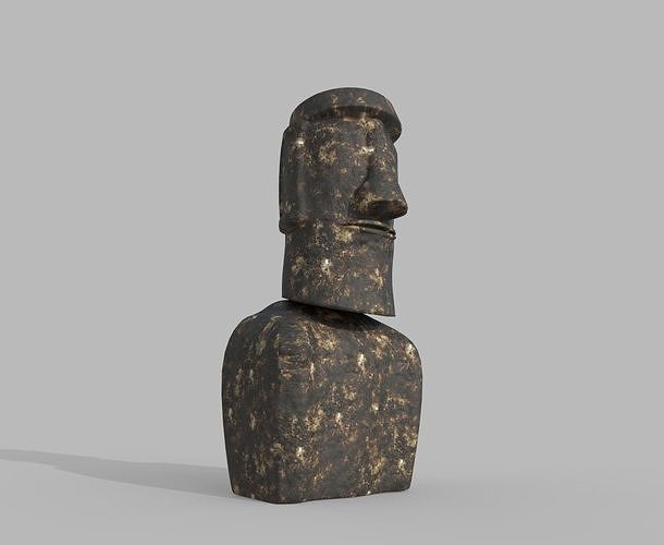 Moai Statue 3D model