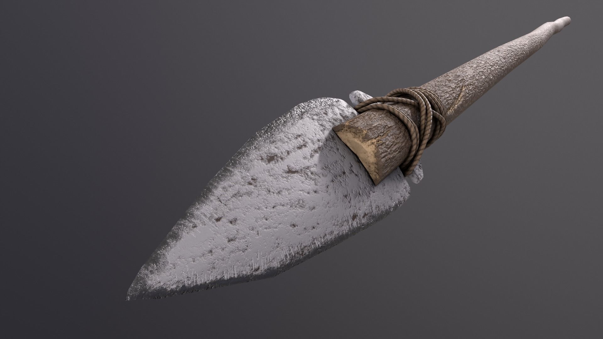 Rock Spear Low-poly 3D model_3