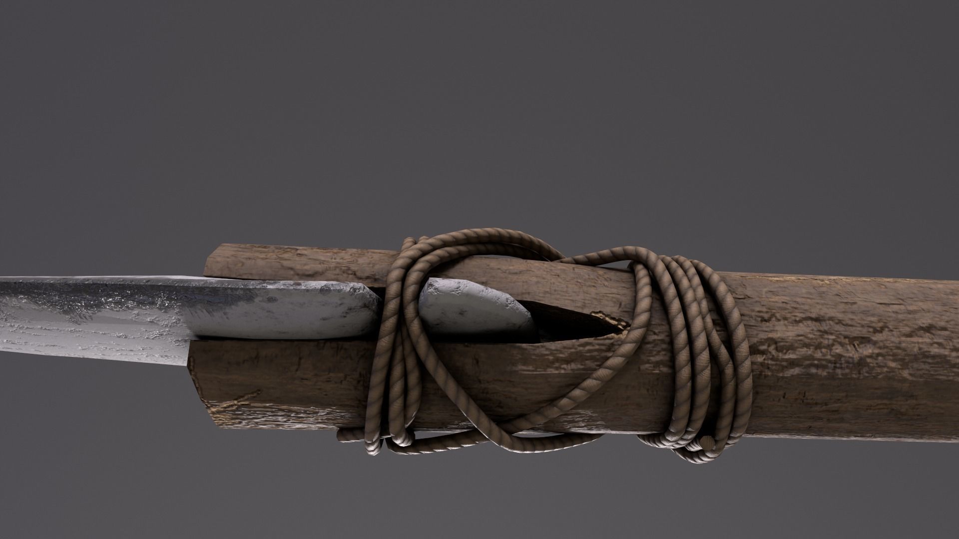 Rock Spear Low-poly 3D model_8