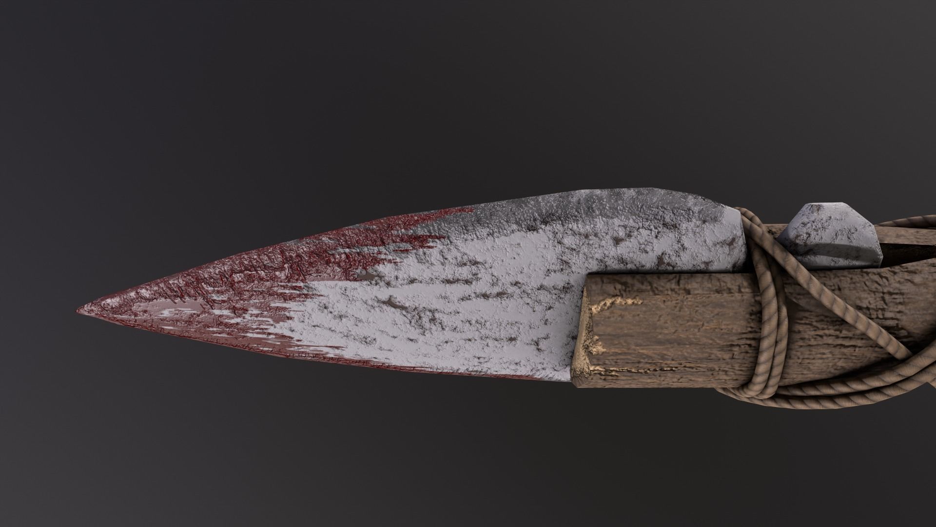 Rock Spear Low-poly 3D model_6