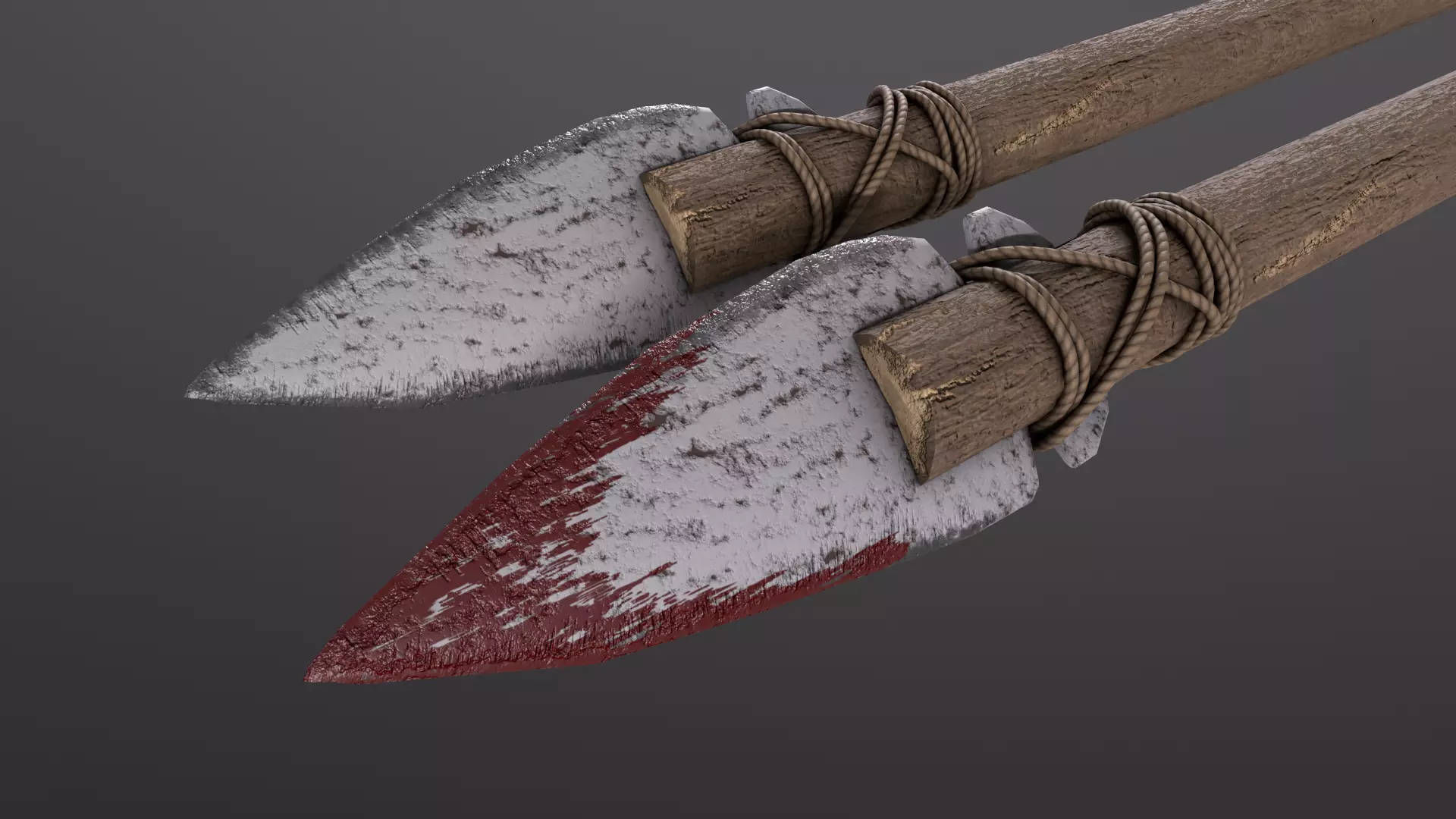 Rock Spear Low-poly 3D model_0