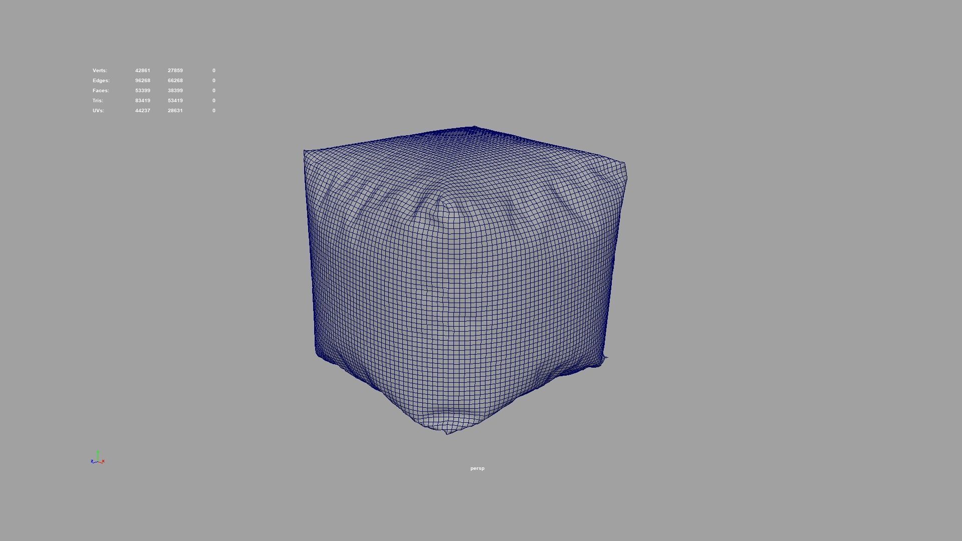 Leather pouf 3D model_5