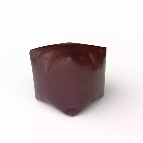 Leather pouf 3D model