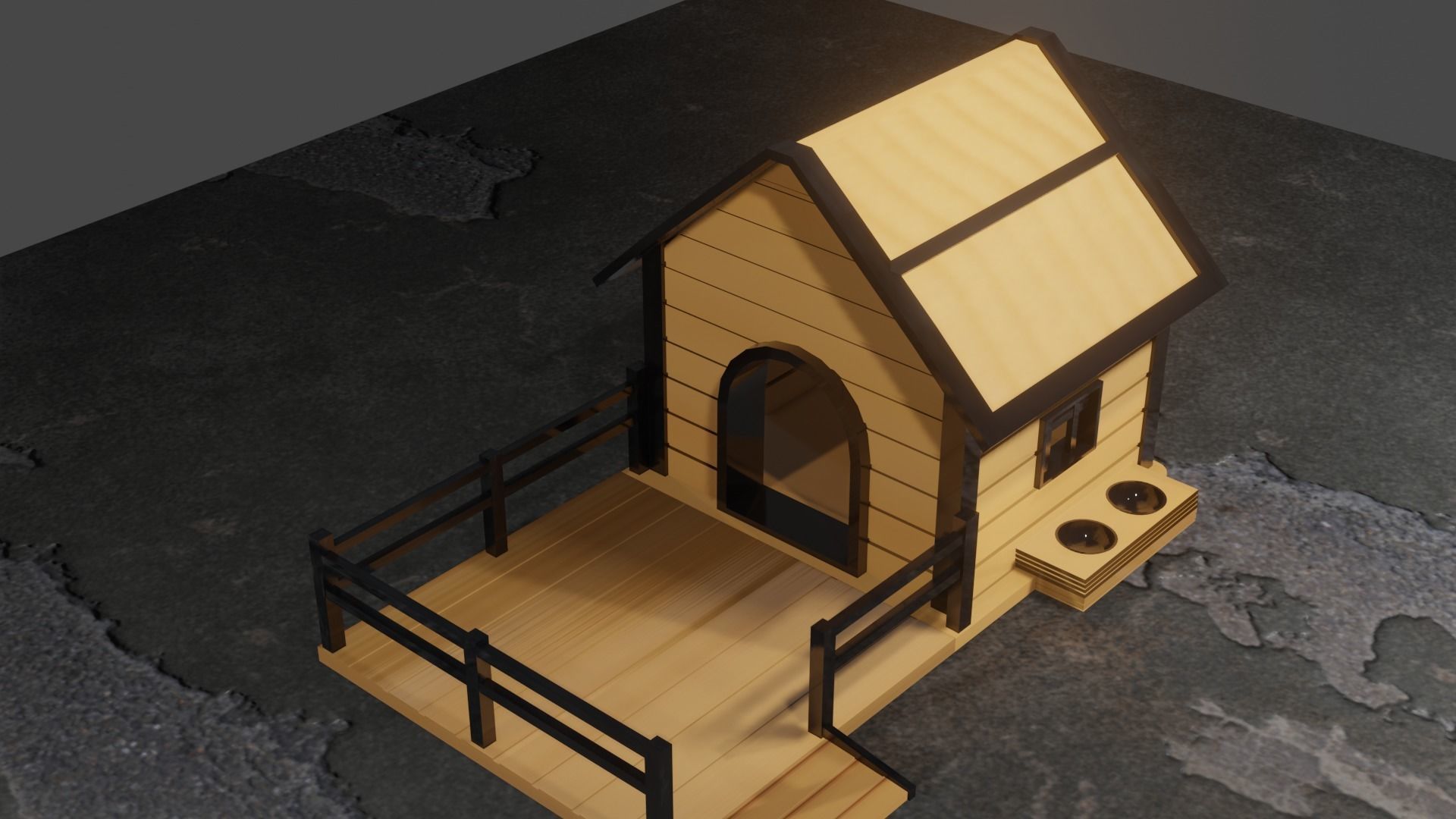 Dog House 3D model_3