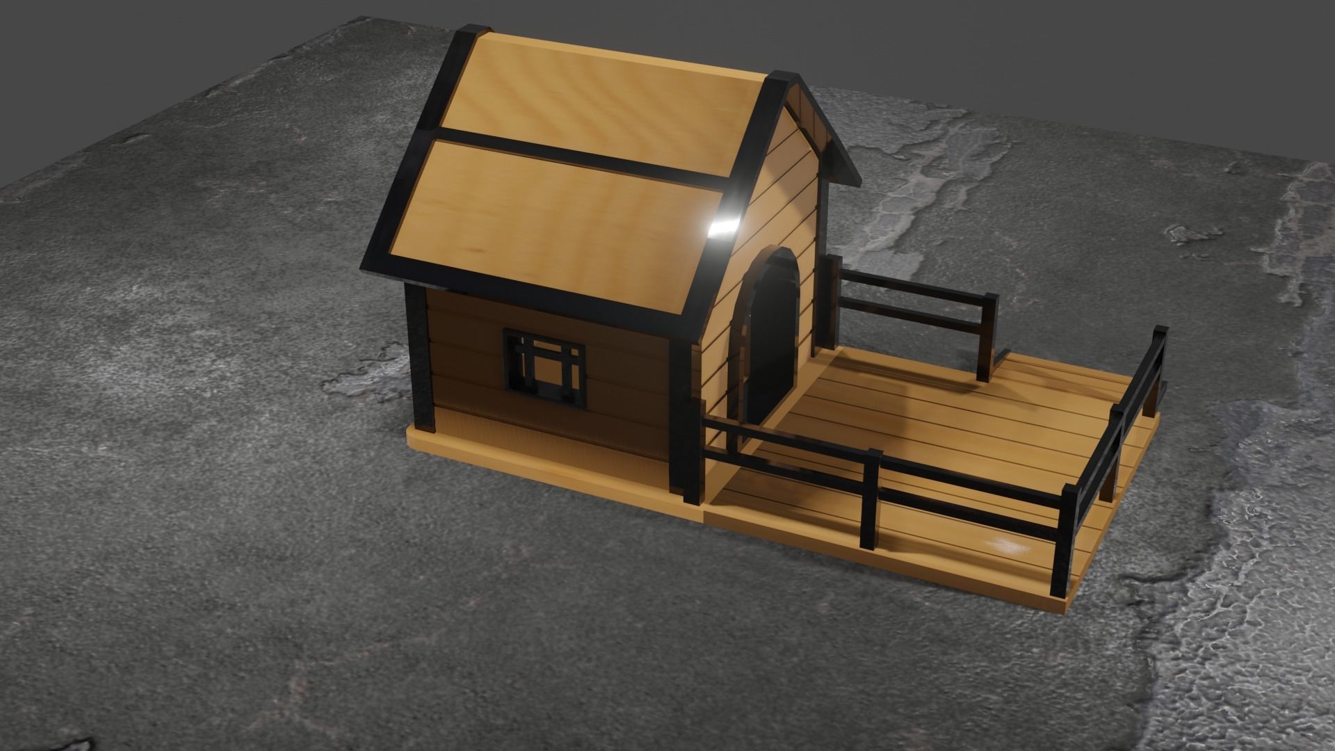 Dog House 3D model_16