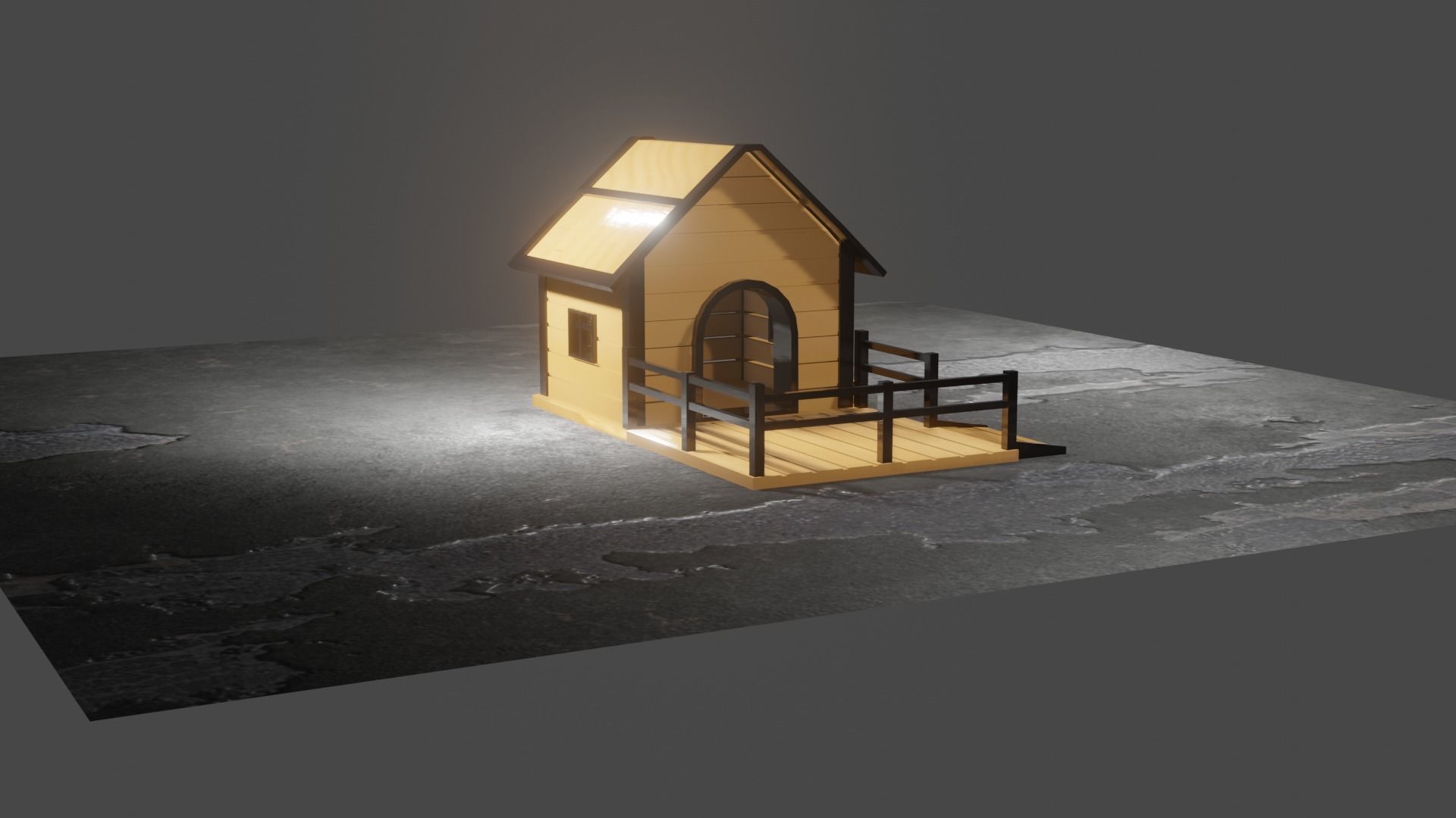 Dog House 3D model_4