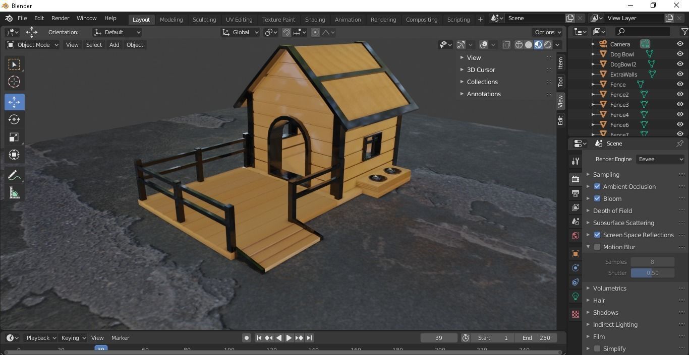 Dog House 3D model_14