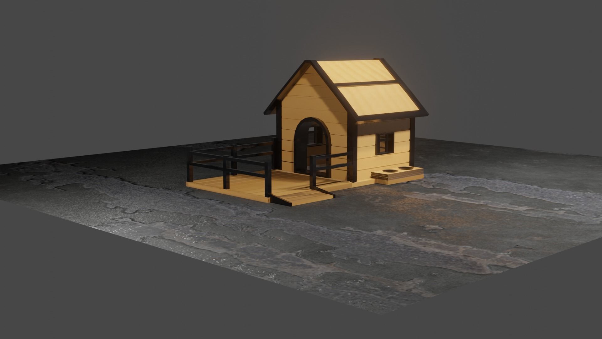 Dog House 3D model_1