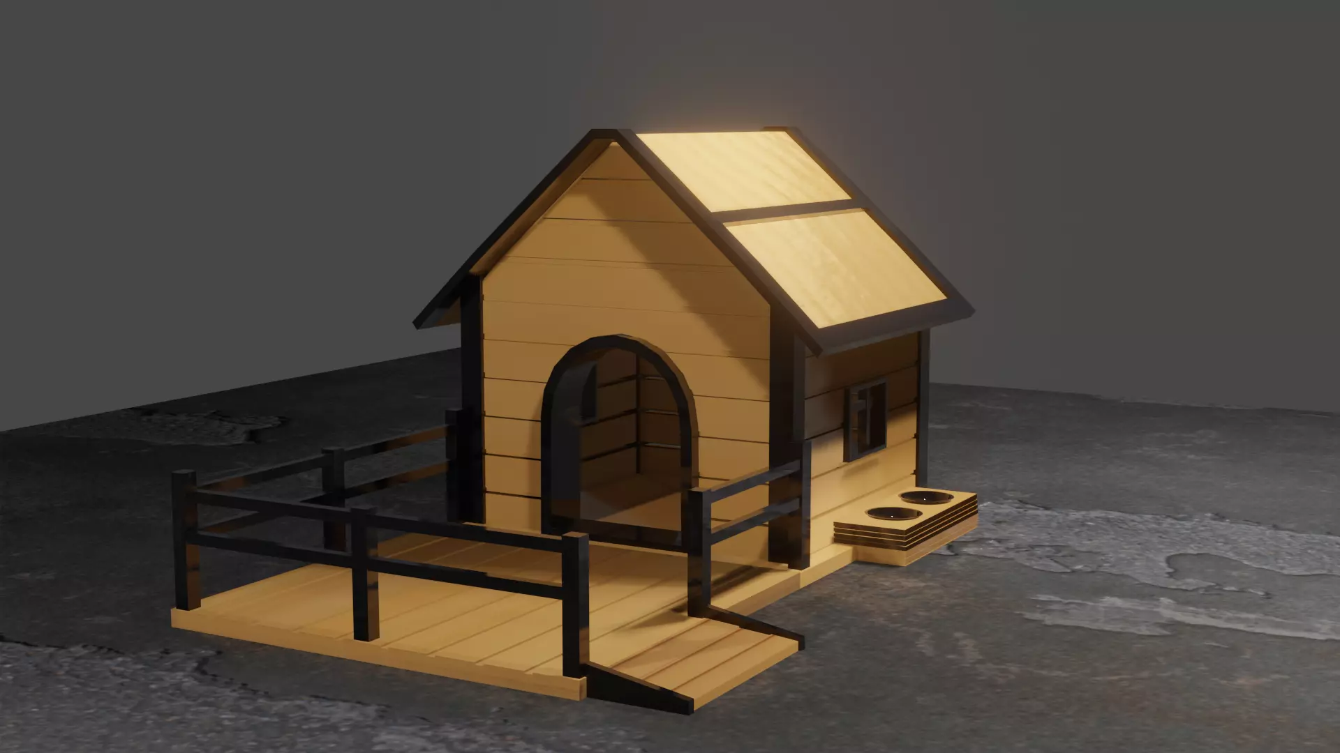 Dog House 3D model_0