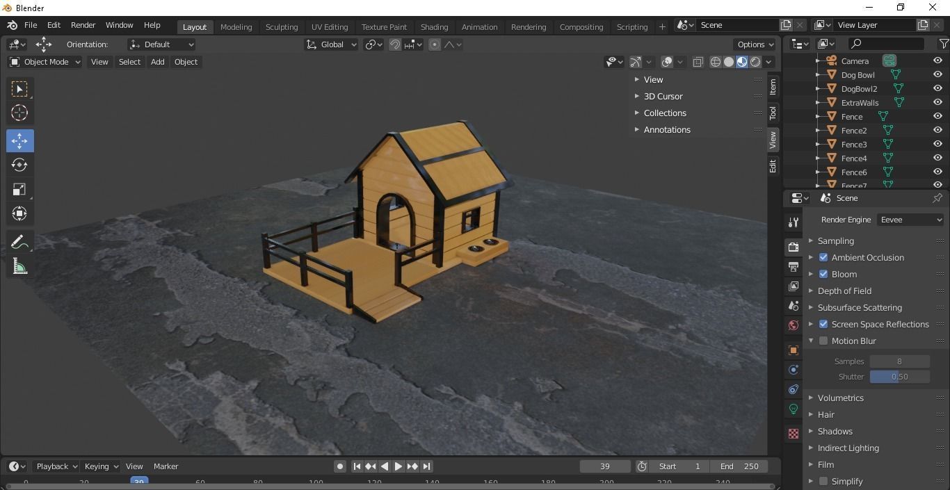 Dog House 3D model_12