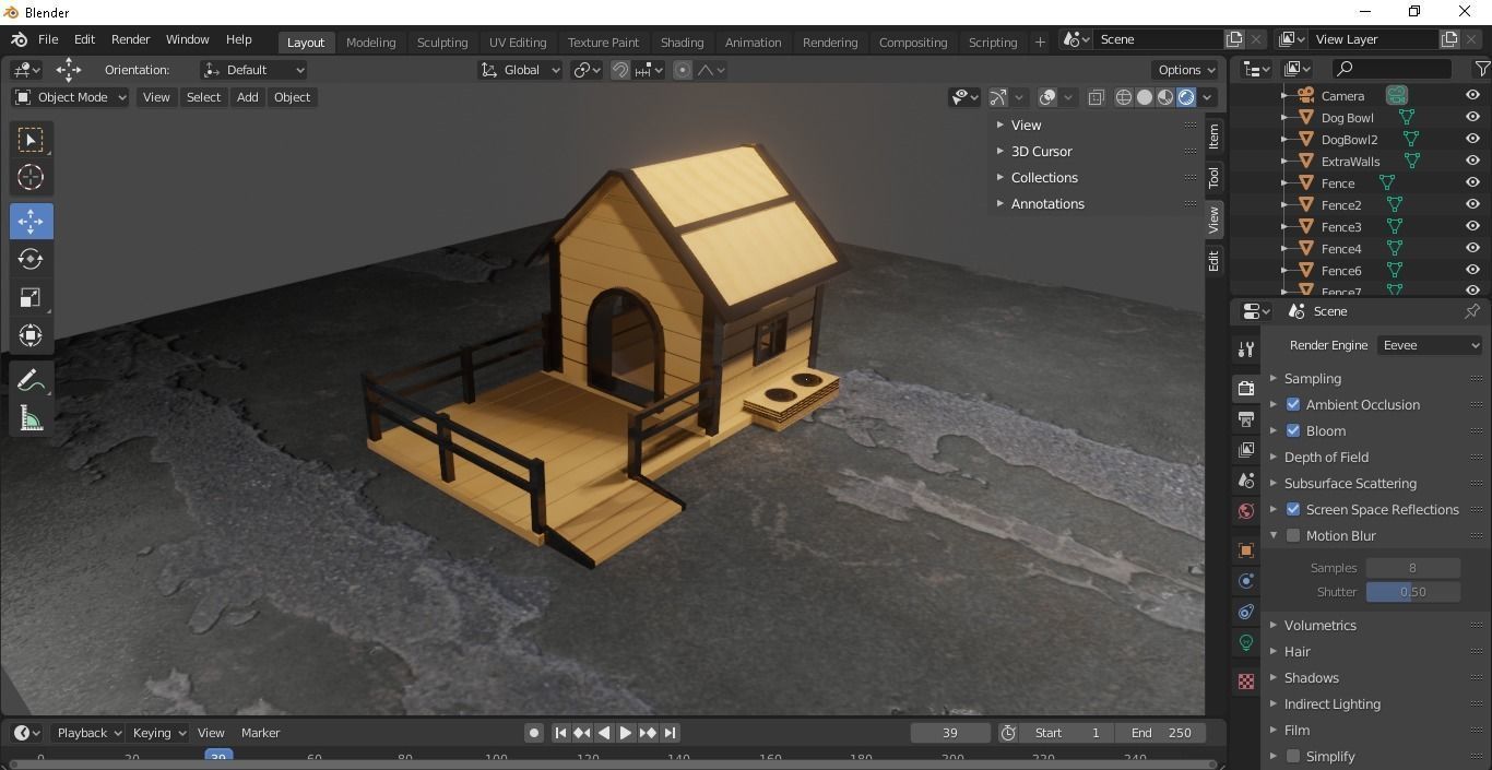 Dog House 3D model_10