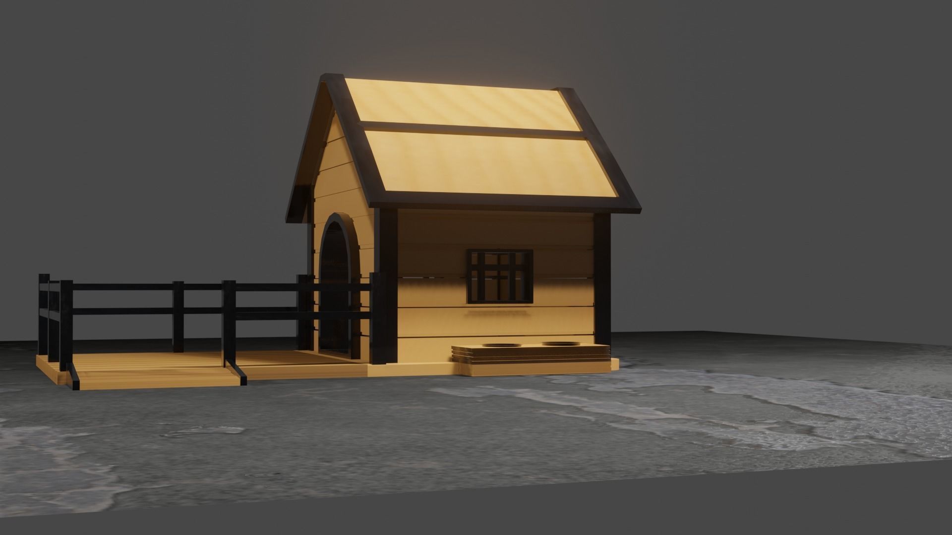Dog House 3D model_11