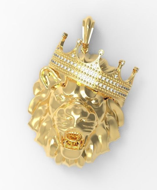 Lion PENDANT 3D print model_1