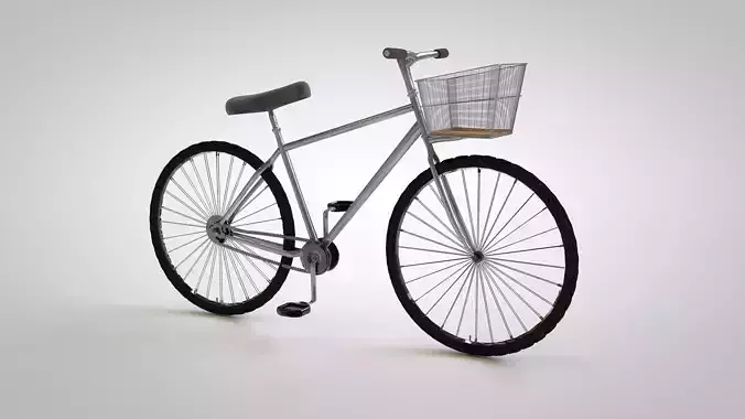 Mountain Bicycle Model in Cinema 4D with Texture
