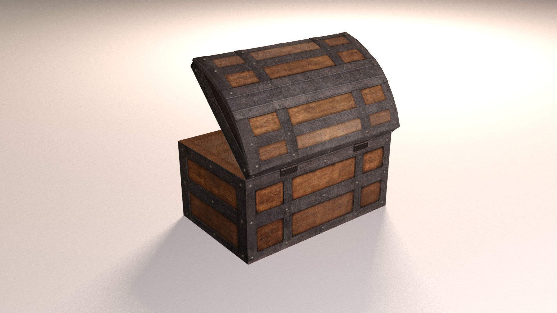 Pirate treasure chests Low-poly 3D model_17