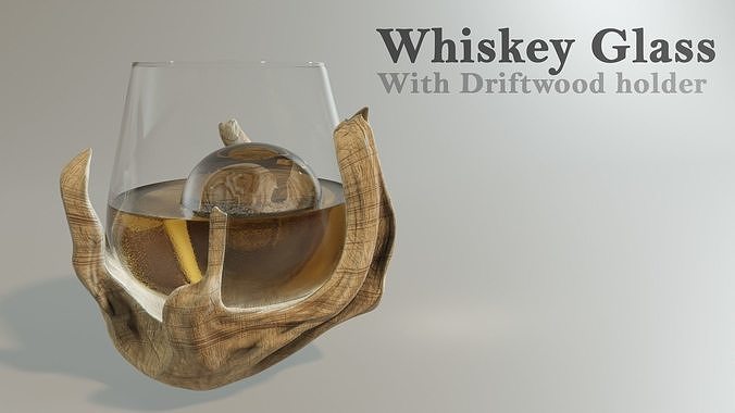 Whiskey Glass - Luxury Free low-poly 3D model