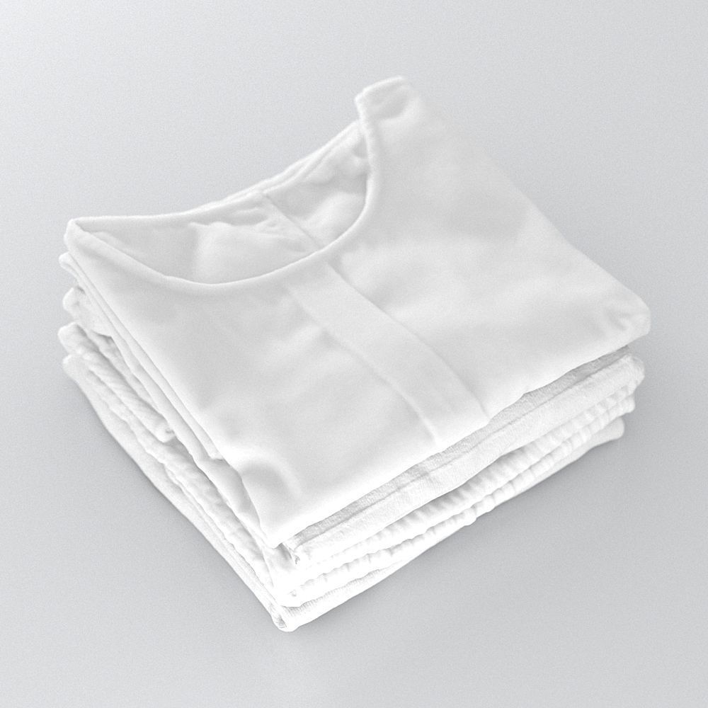 Stack Of Folded Womens Clothes 170 3D model_2