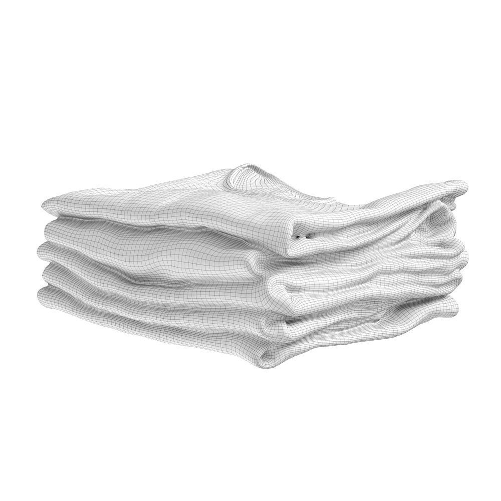 Stack Of Folded Womens Clothes 170 3D model_20