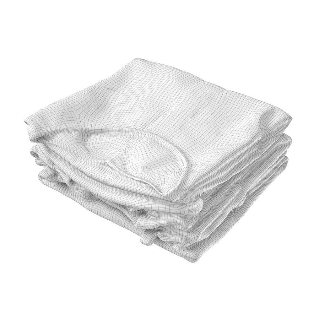 Stack Of Folded Womens Clothes 170 3D model_8