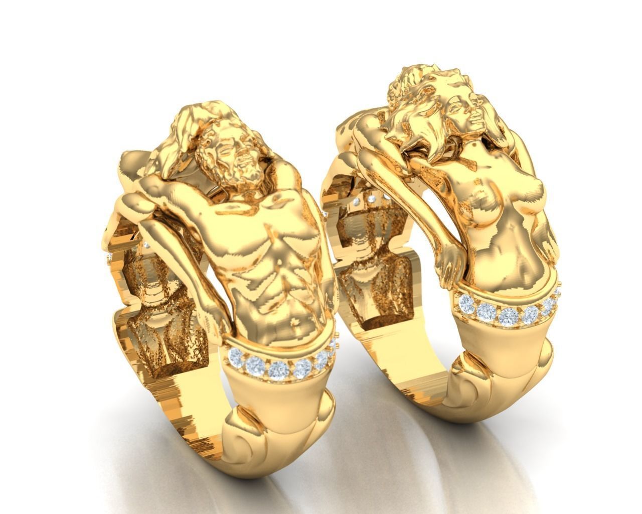 ring gold 3D model_1