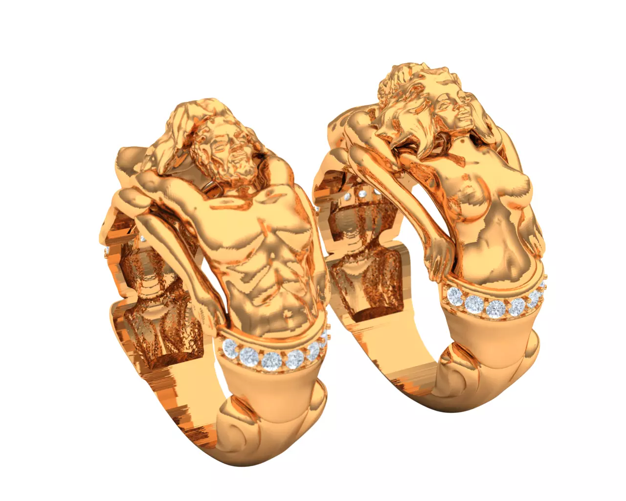 ring gold 3D model_0