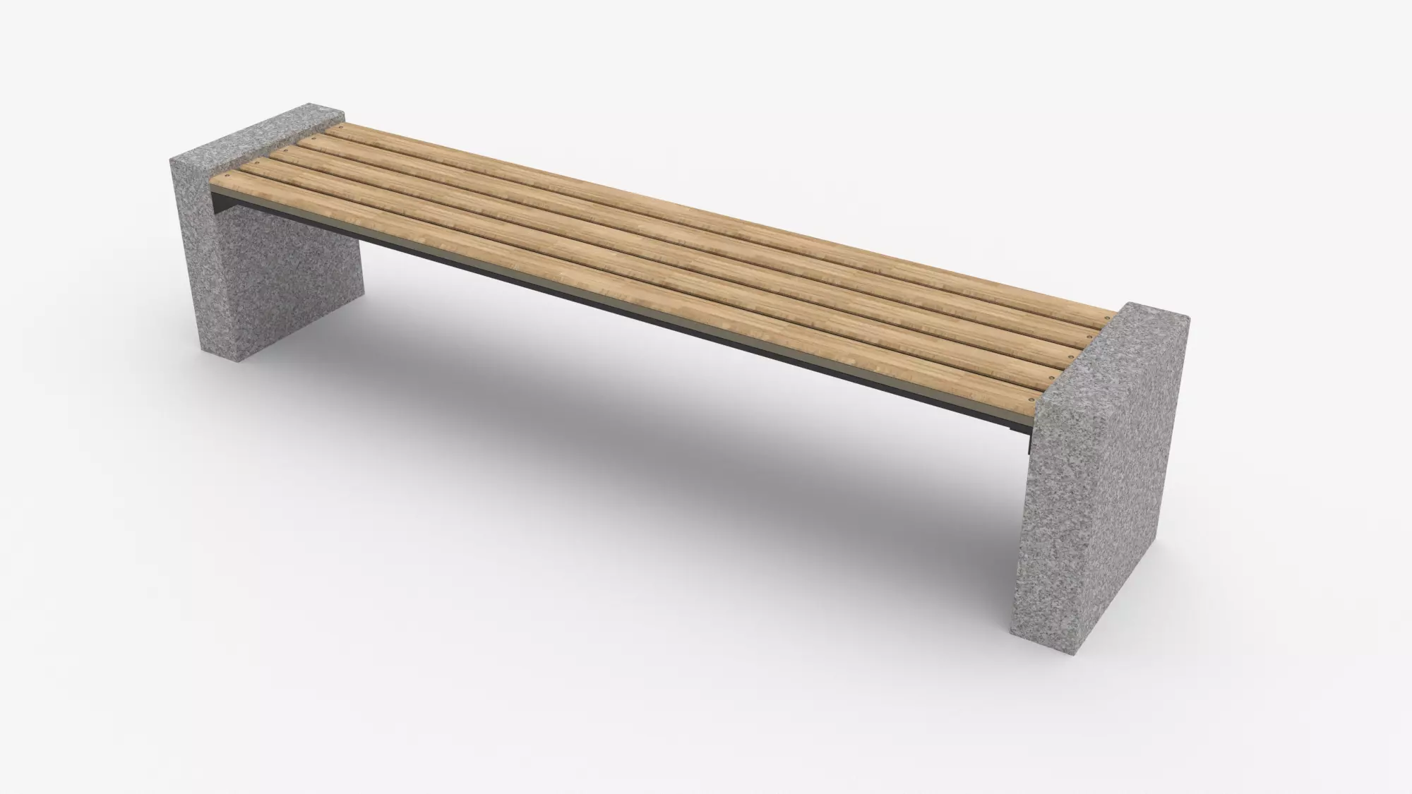 Nomal bench 3D model