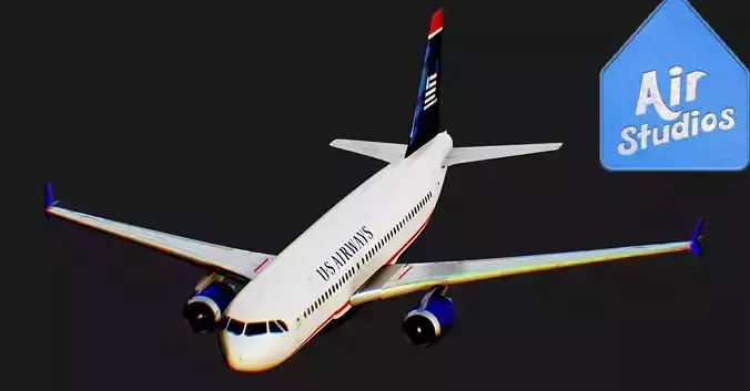 Airbus A320 Us Airways Airplane