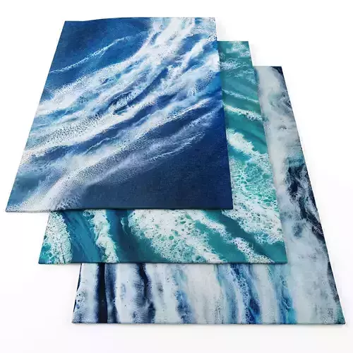 Rugs-1111 ocean wave rug -
