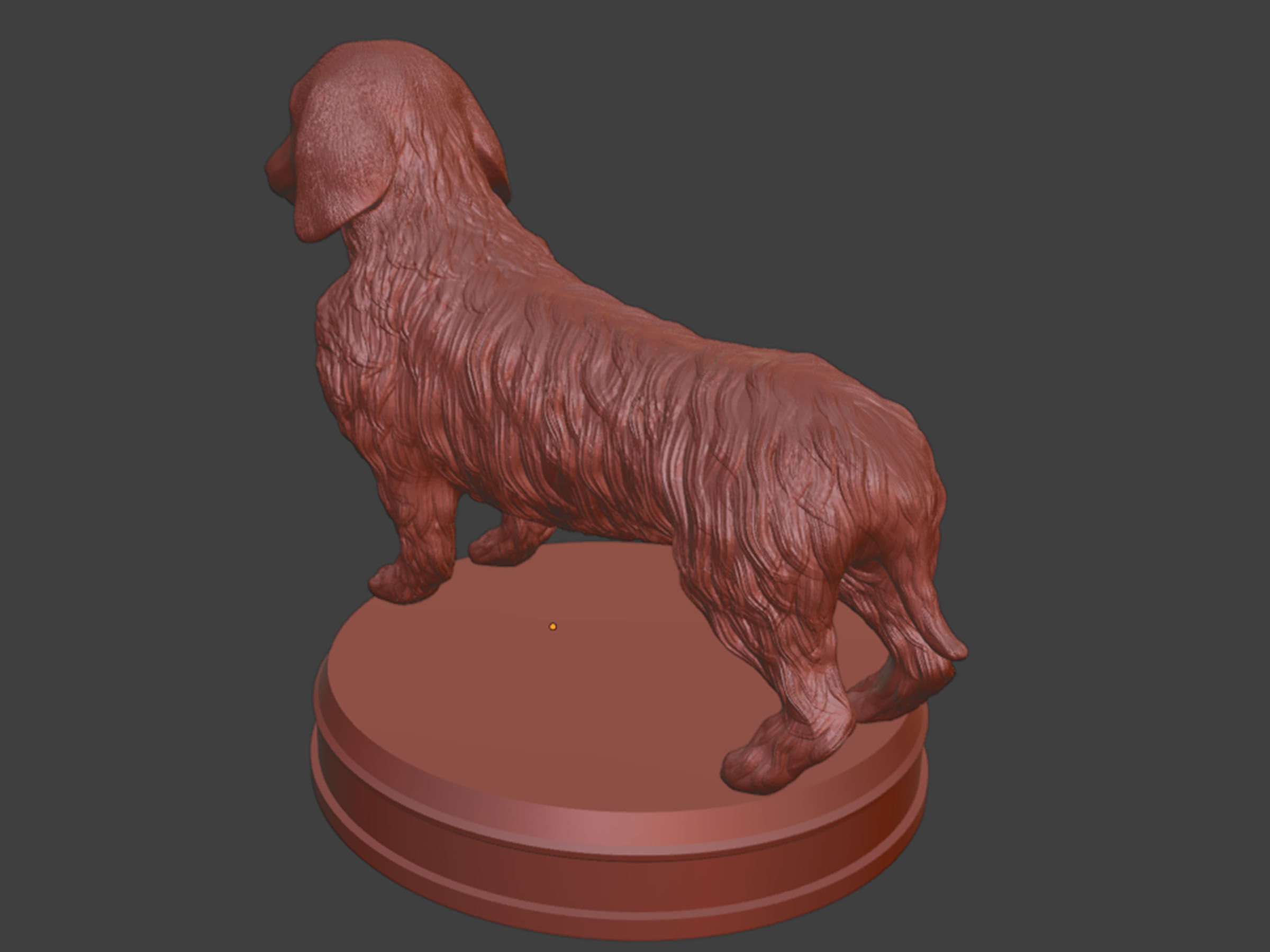 Long Hair Dachshund Toy 3D print model_8