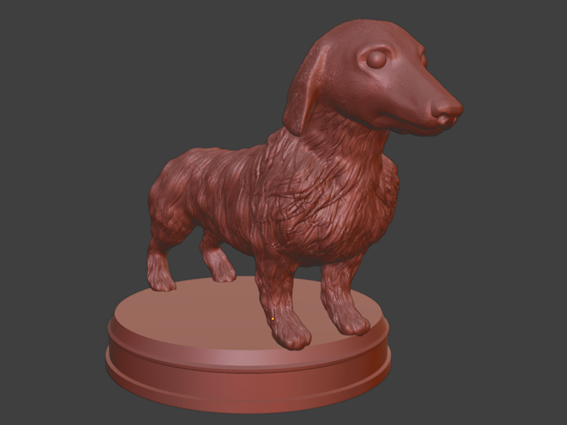 Long Hair Dachshund Toy 3D print model_7