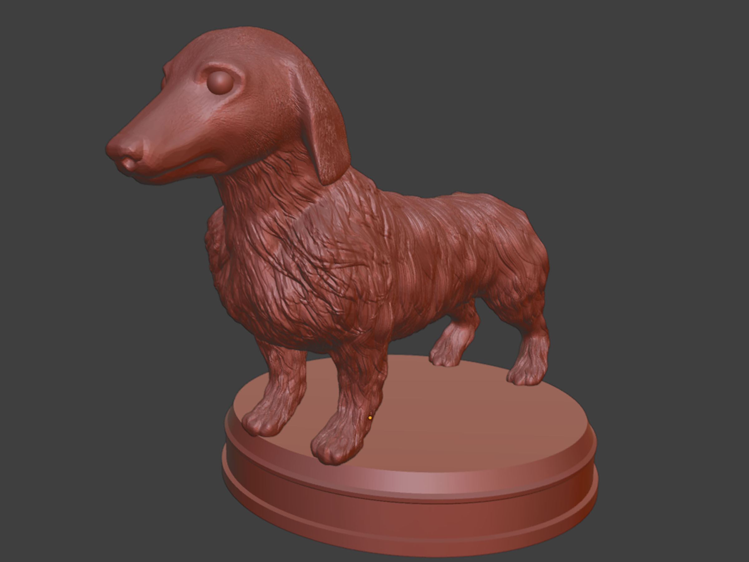 Long Hair Dachshund Toy 3D print model_9