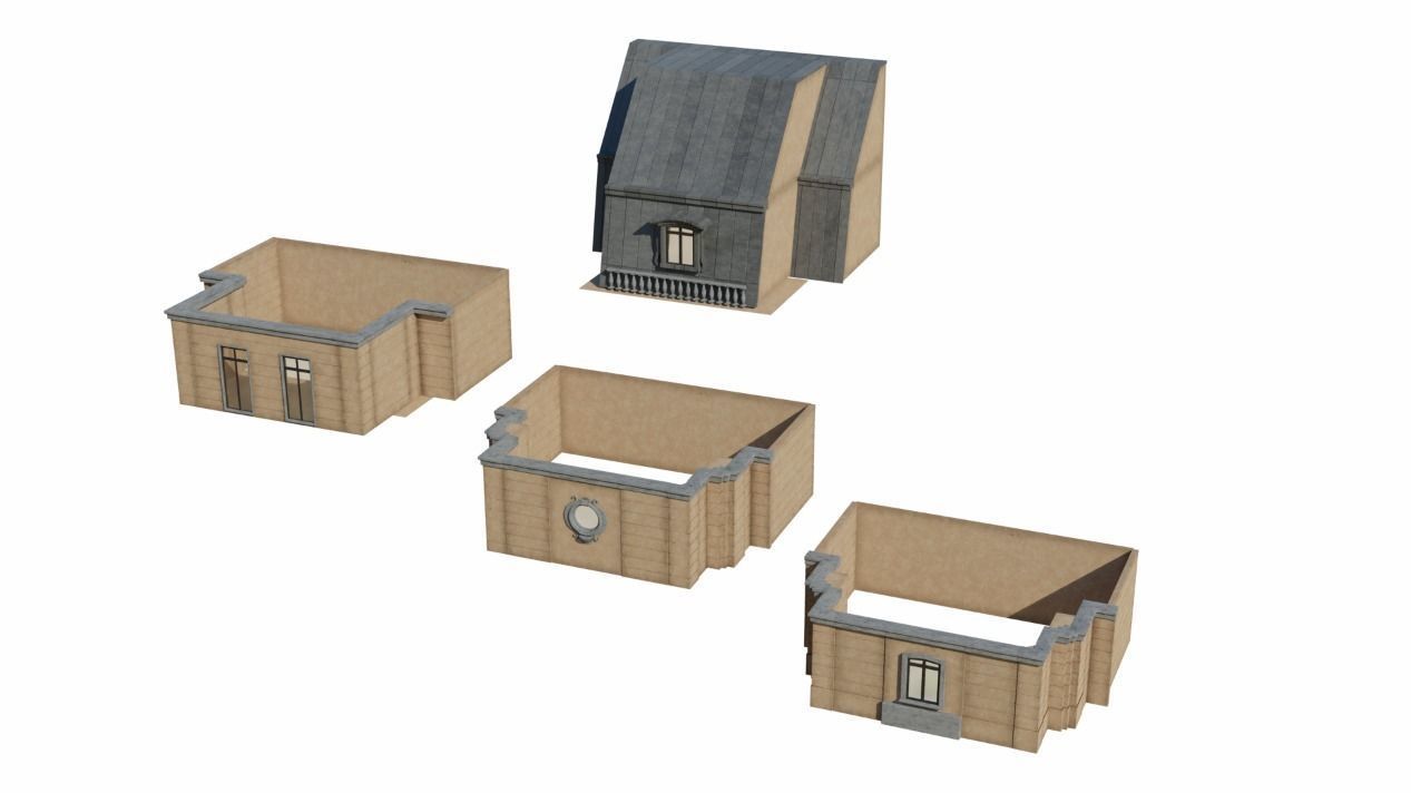 Haussmannien building 2 3D model_3