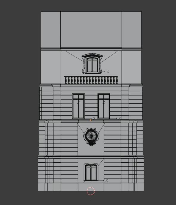 Haussmannien building 2 3D model_5