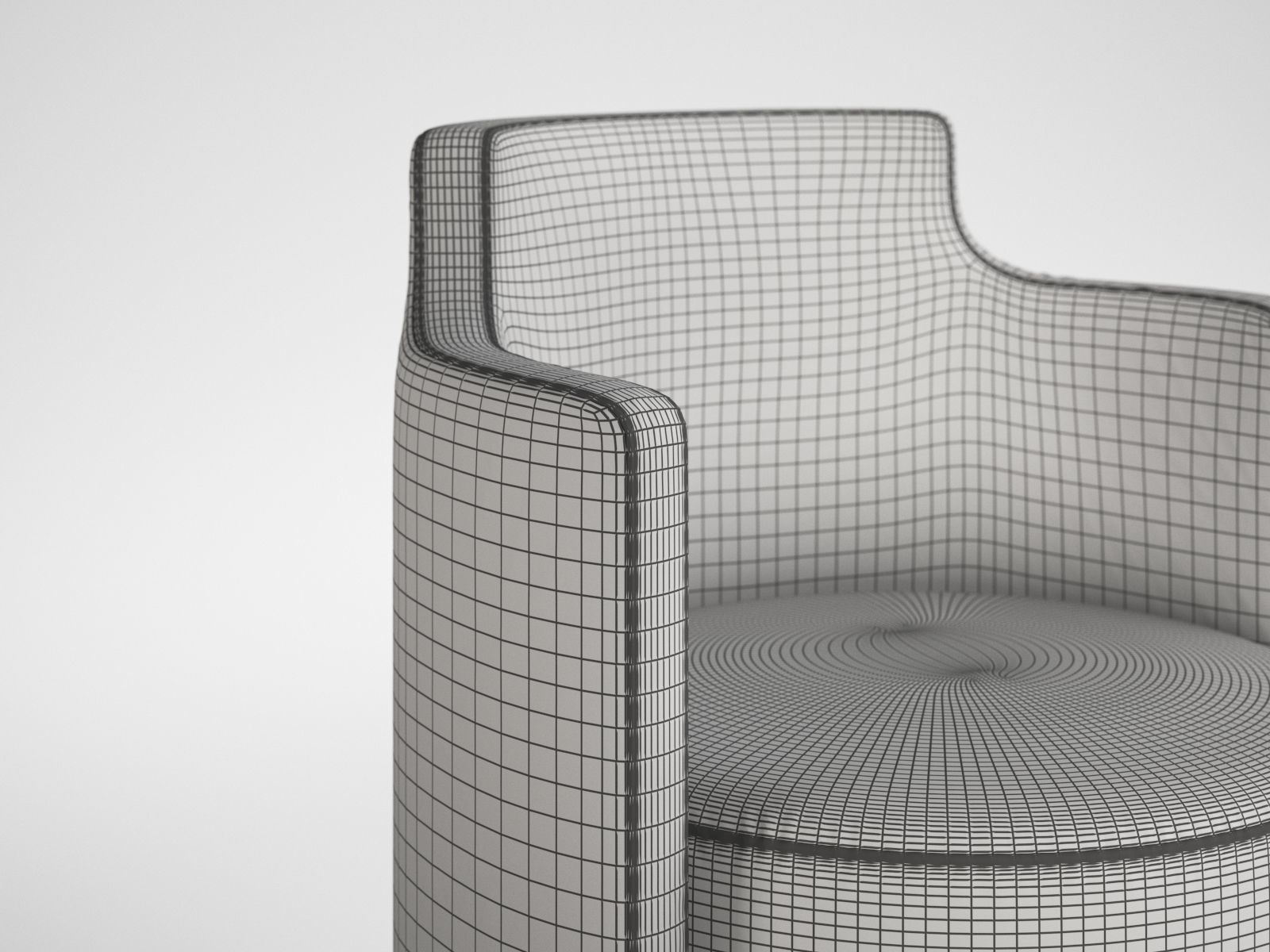 Roc Tub Chair By Adam Court OKHA 3D model_16