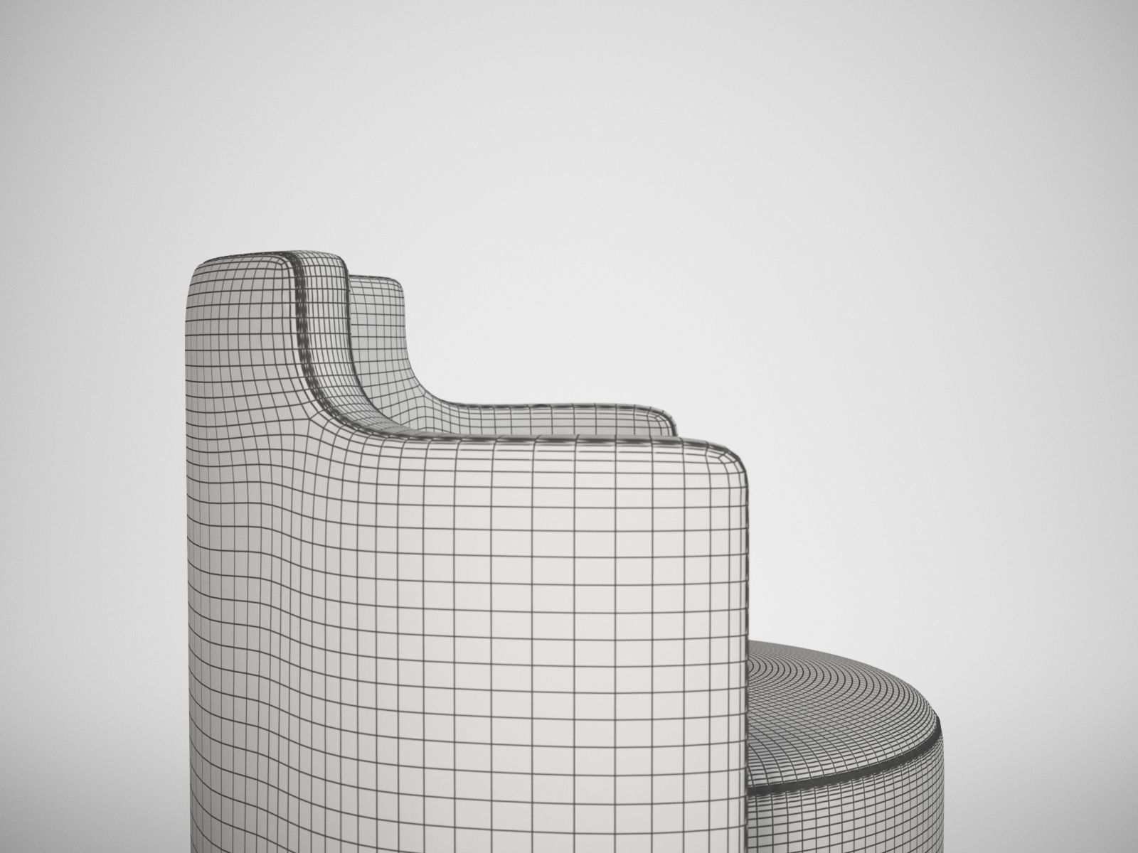 Roc Tub Chair By Adam Court OKHA 3D model_19