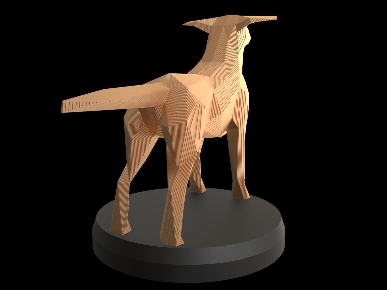 Parametric Smalltan Low-poly 3D model_3