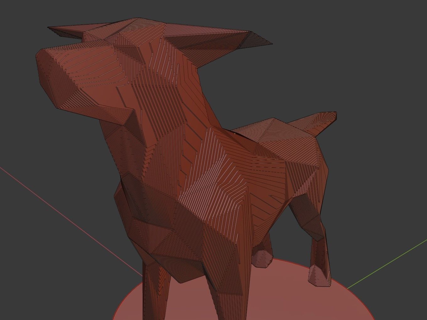 Parametric Smalltan Low-poly 3D model_7