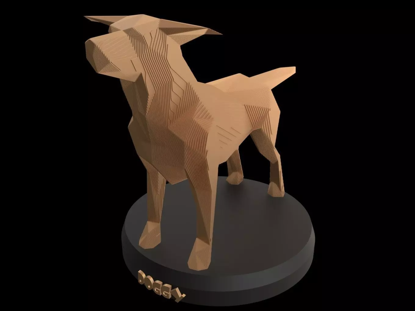 Parametric Smalltan Low-poly 3D model_0