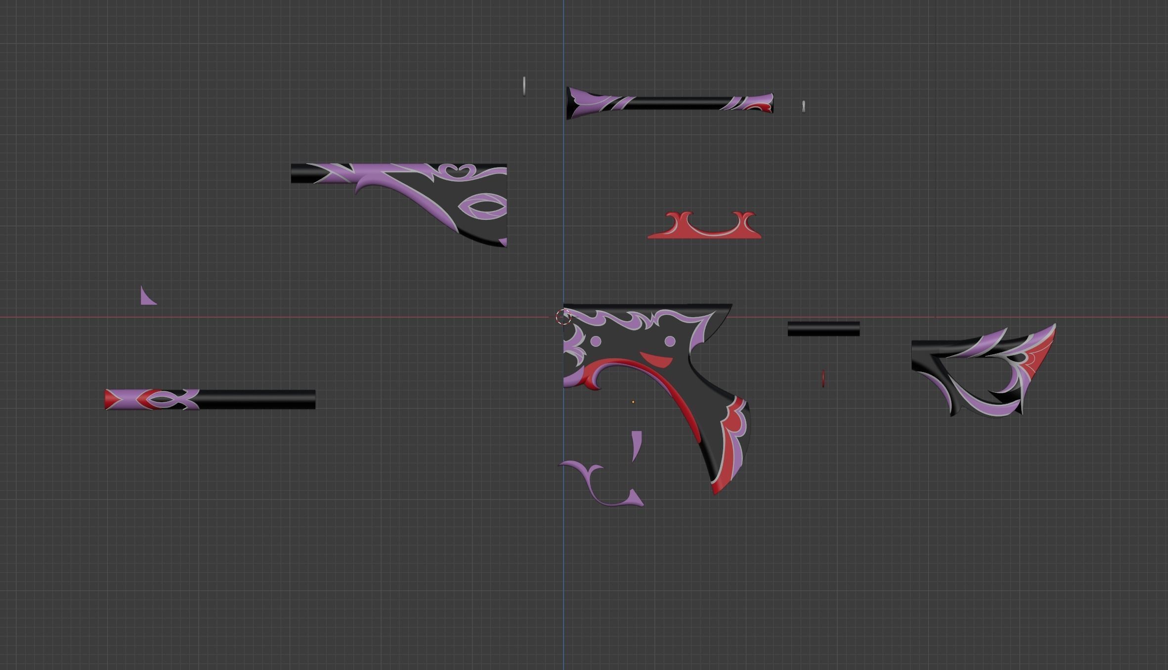 angelic  Rifle from Helluva boss cosplay 3D print model_1