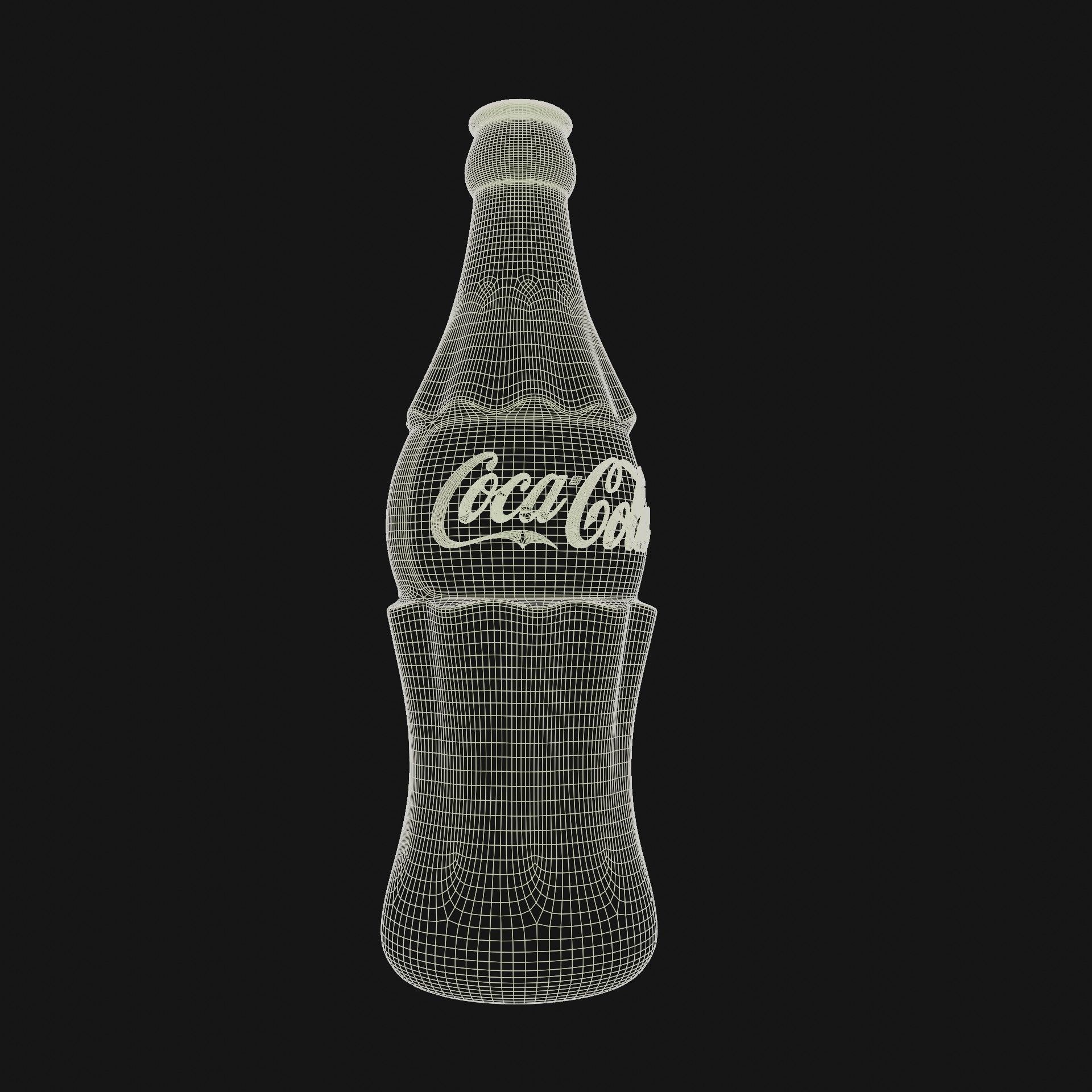 Coca Cola Bottle 3D model_3