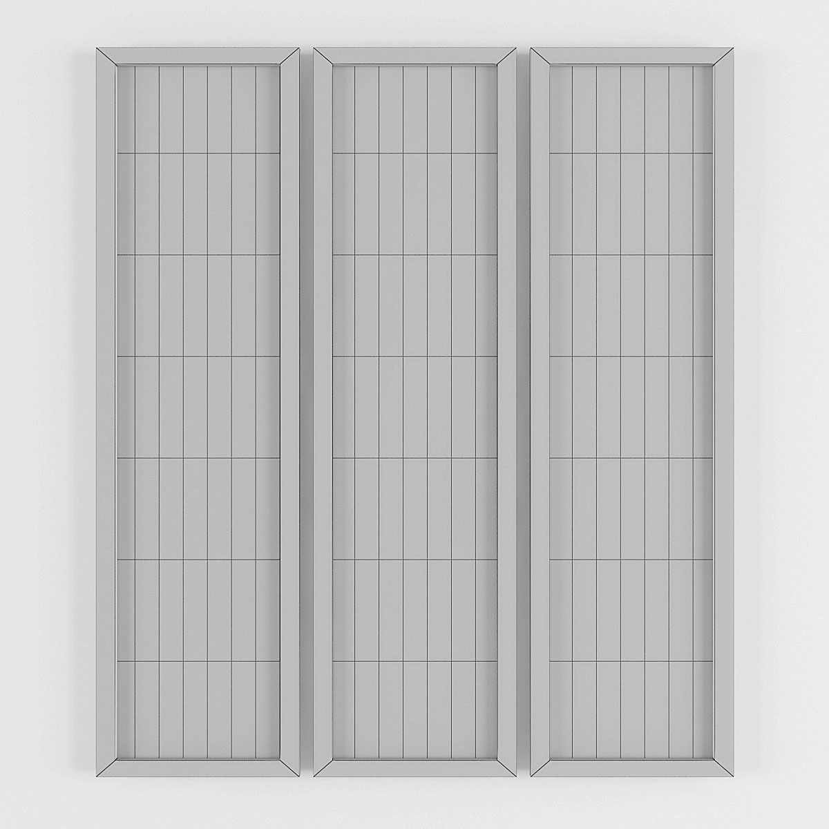 Pictures863 two abstract paintings on wall Low-poly 3D model_3