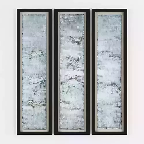 Pictures863 two abstract paintings on wall Low-poly 3D model