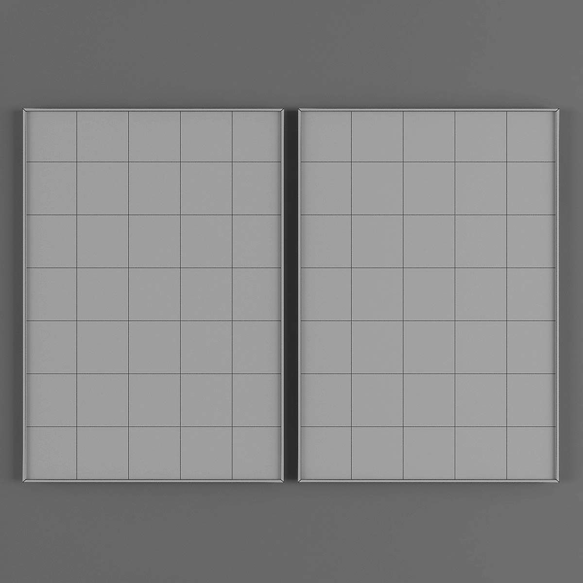 Pictures865 gold and abstract painting Low-poly 3D model_3