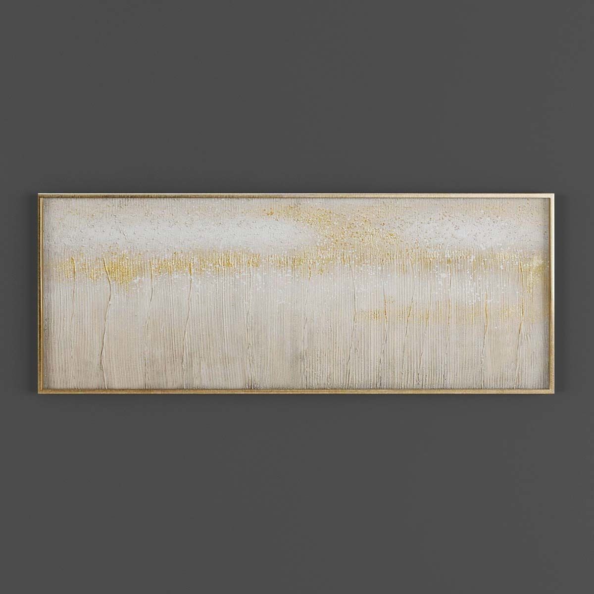 Pictures865 gold and abstract painting Low-poly 3D model_2